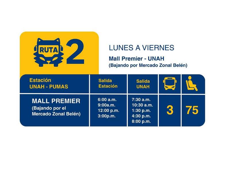 UNAH inicia transporte gratuito este lunes en Tegucigalpa: ¿Cuáles son las rutas?