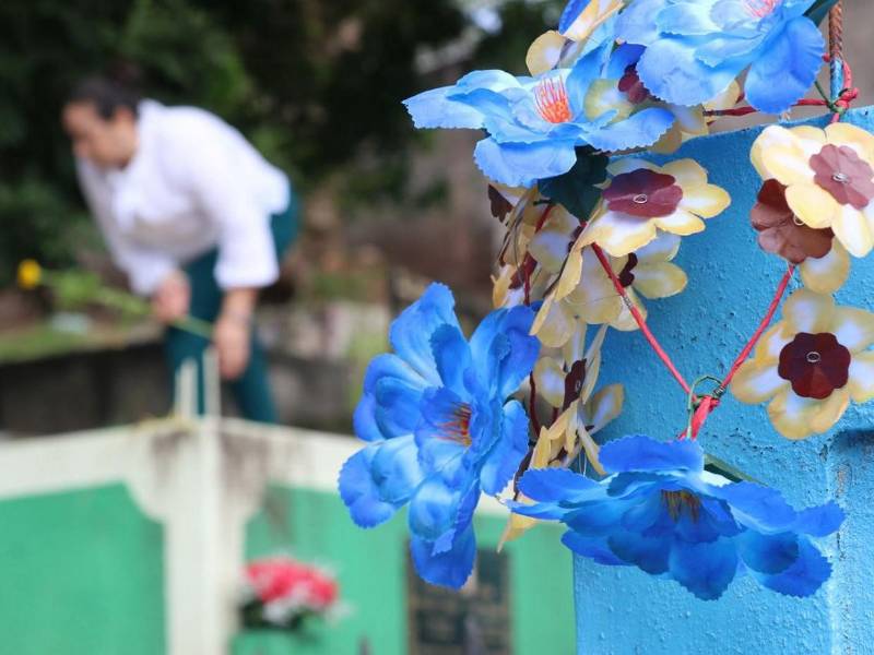 En un ambiente en el que las autoridades municipales garantizaron limpieza, seguridad y actividades culturales, el Cementerio General de la capital luce este domingo, Día de Difuntos, lleno de personas visitando las tumbas de sus familiares que ya partieron.