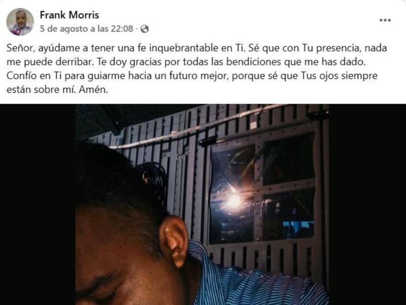 El subcomisario en condición de retiro compartió varios mensajes donde se declaraba como un hombre bendecido por Dios.