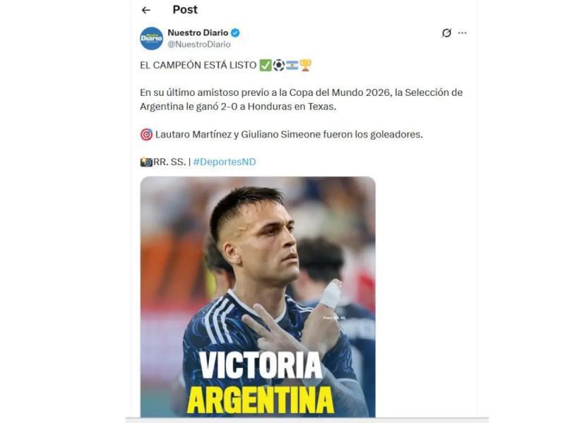 Señalan el culpable en el Honduras ante Argentina y lo que dicen del equipo de Molina