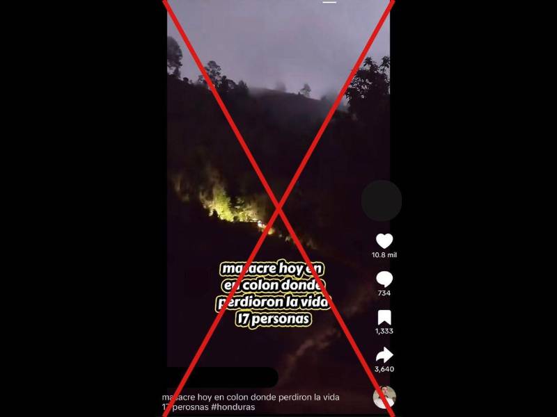 Captura de pantalla a una publicación de TikTok hecha el 22 de mayo de 2026.