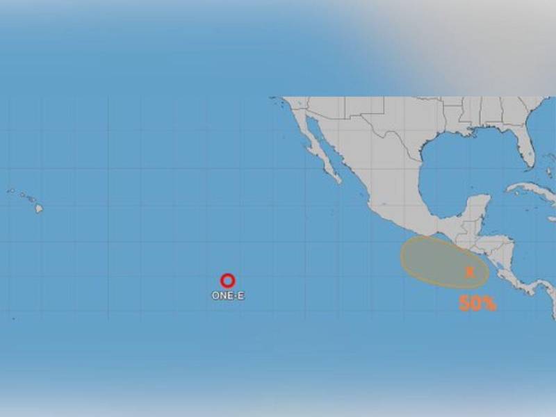 Nace la primera depresión tropical en el Pacífico.