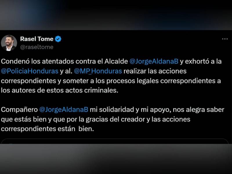 El precandidato de Libre hizo un llamado a las autoridades a dar con el paradero de los malhechores.