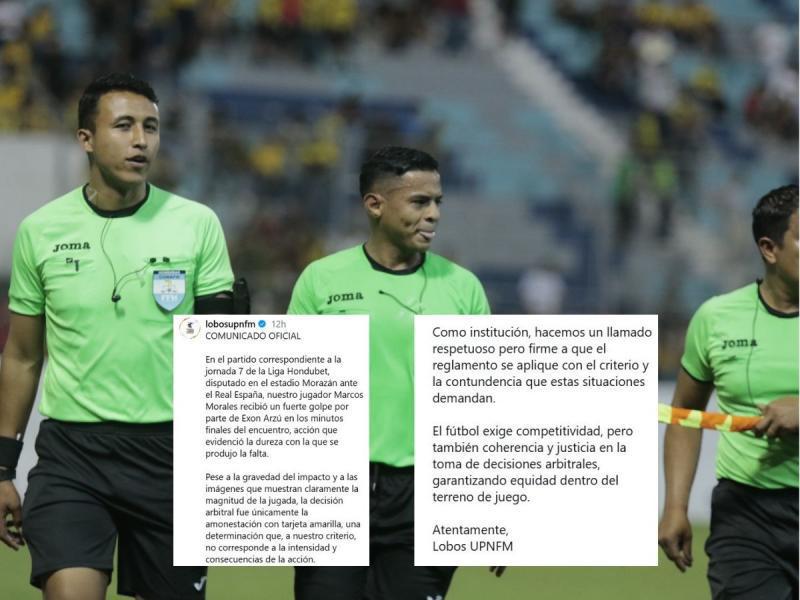UPNFM hace grave denuncia contra Real España y árbitros: Revelan lo que sucedió en el Morazán