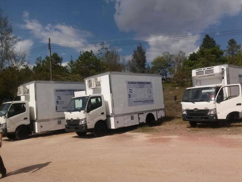 $!En la compra también se incluyen dos clínicas forenses móviles y un camión con un cuarto para depósito de cadáveres.