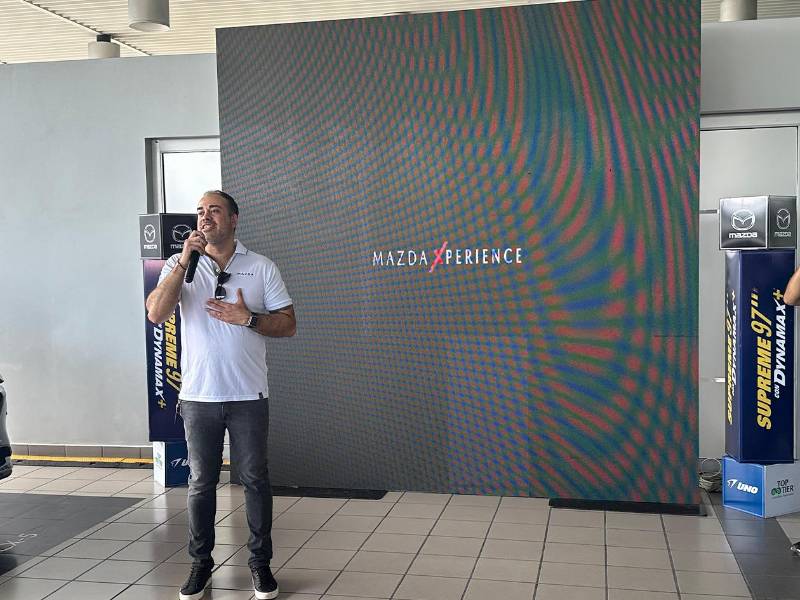 Alejandro Jerez, Gerente de Ventas Mazda Honduras, resaltó la innovación y el estilo que ofrece la marca.