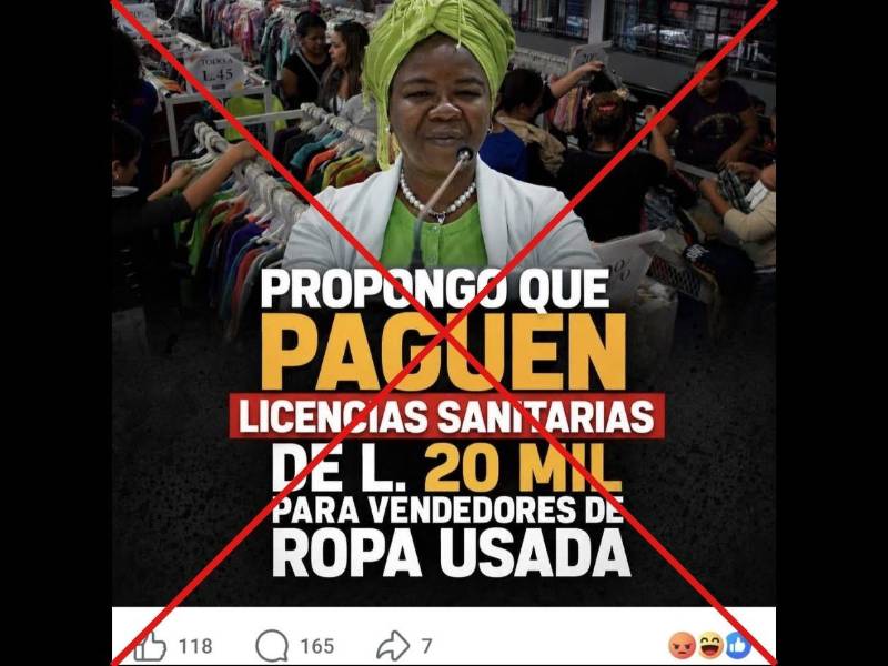 Captura de pantalla a una publicación de Facebook, hecha el 14 de agosto de 2026.