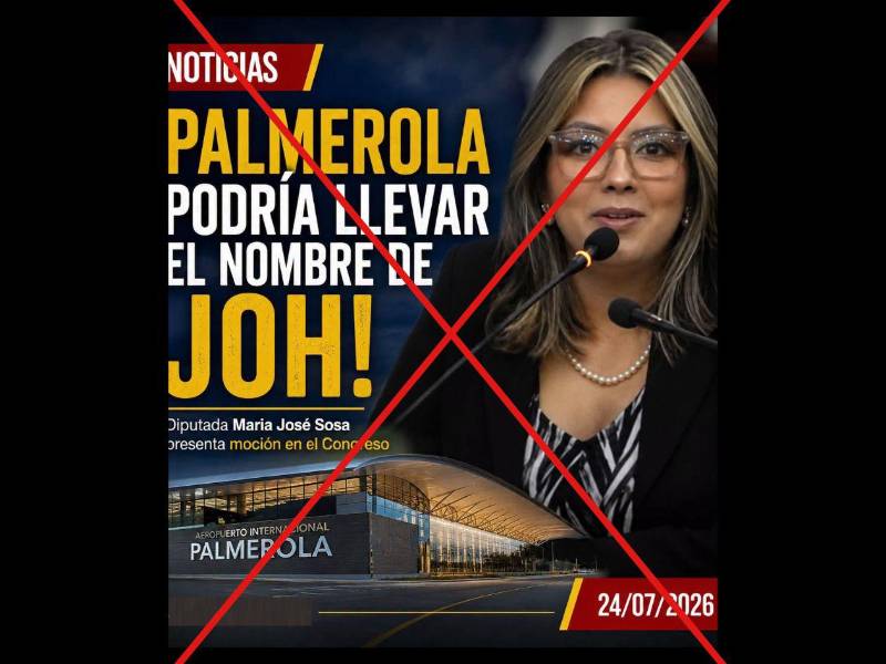 Captura de pantalla a una publicación de Facebook, hecha el 27 de julio de 2026.