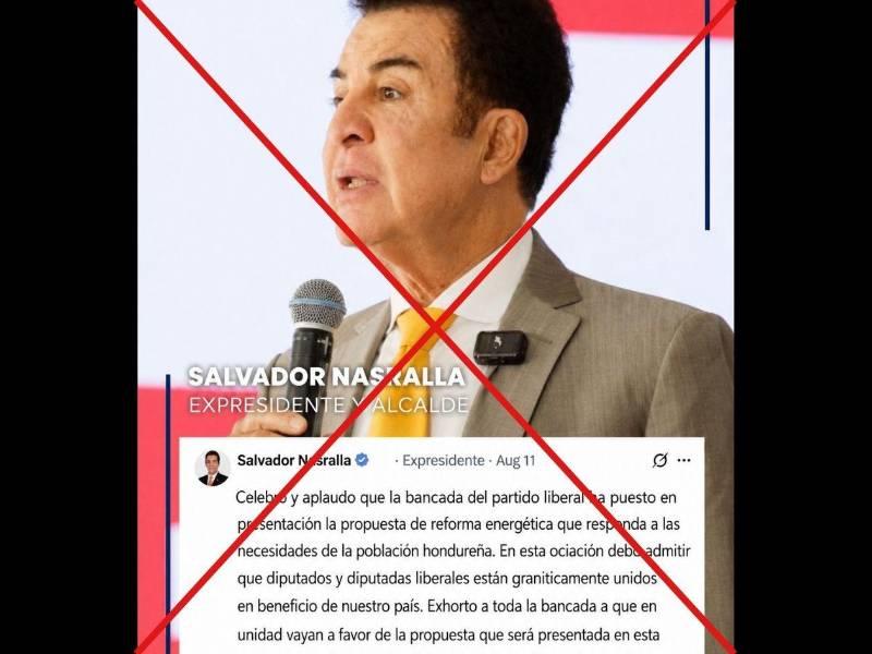 Captura de pantalla a una imagen difundida por WhatsApp, hecha el 12 de agosto de 2026