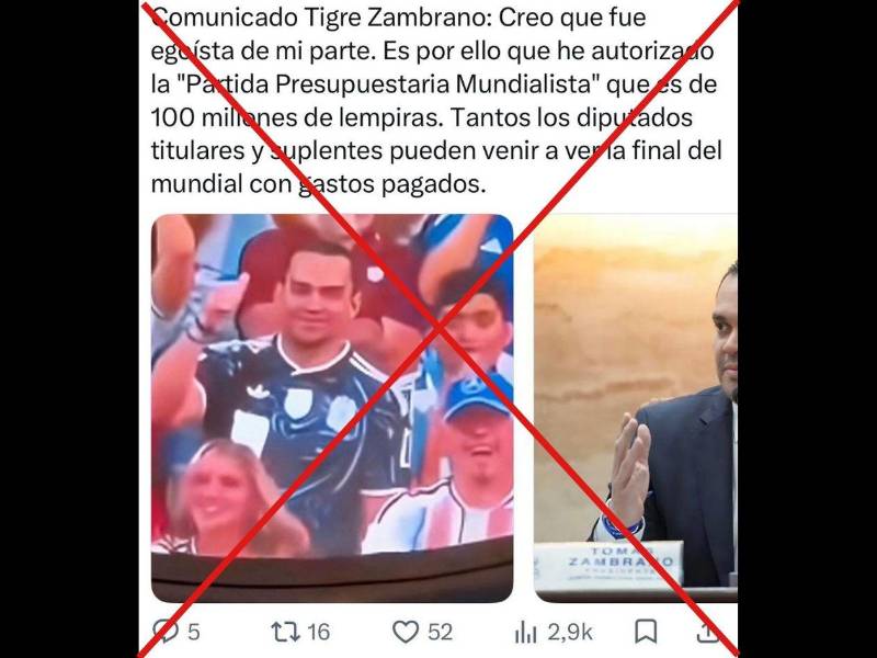 Captura de pantalla a una publicación de X hecha el 14 de julio de 2026.