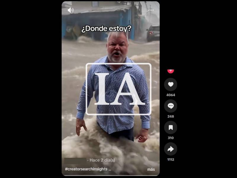 Captura de pantalla a una publicación de TikTok, hecha el 5 de octubre de 2026.