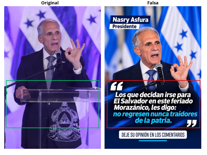 Comparación entre la imagen original y la editada.