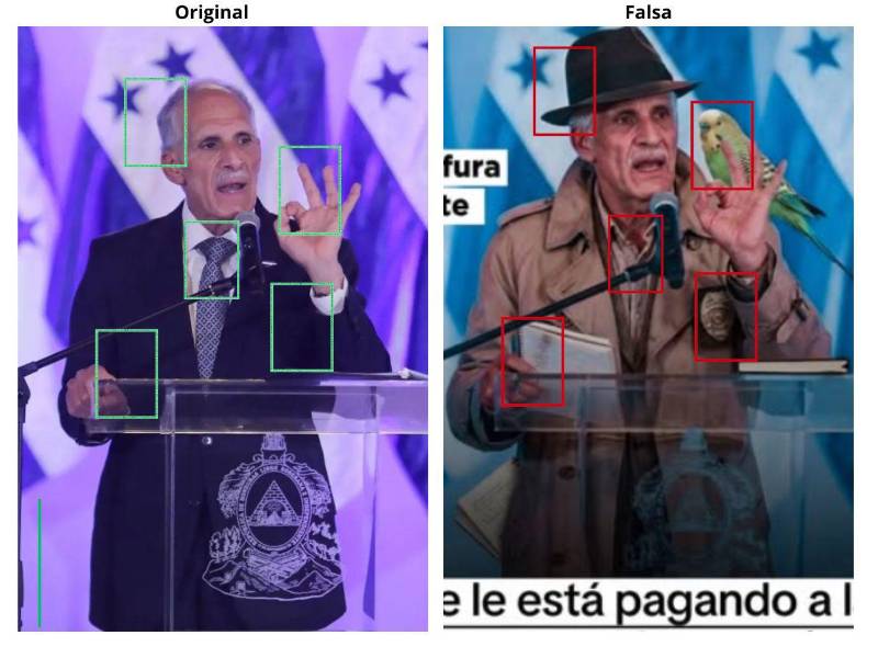 Comparación entre la imagen original y la editada.