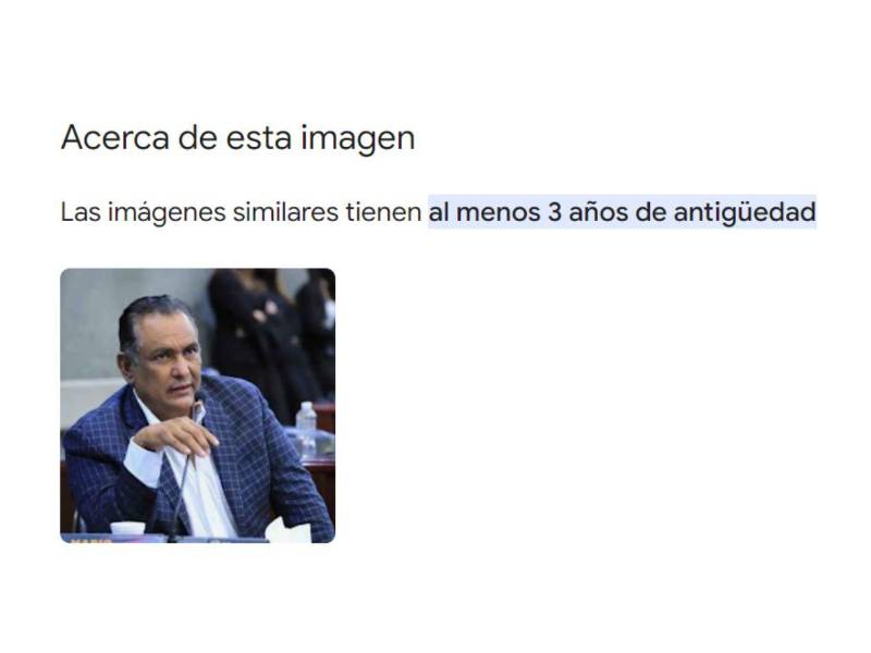Captura de pantalla a la sección de acerca de esta imagen en Google.