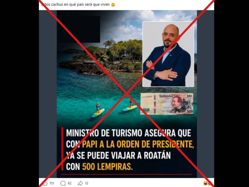 Captura de pantalla a una publicación de Facebook, hecha el 10 de agosto de 2026.