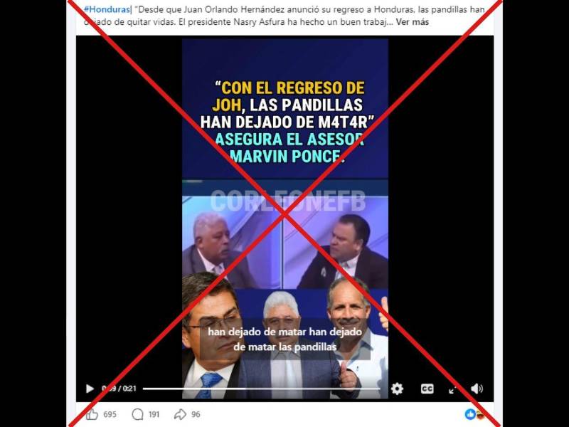 Captura de pantalla a una publicación de Facebook hecha el 28 de julio de 2026.
