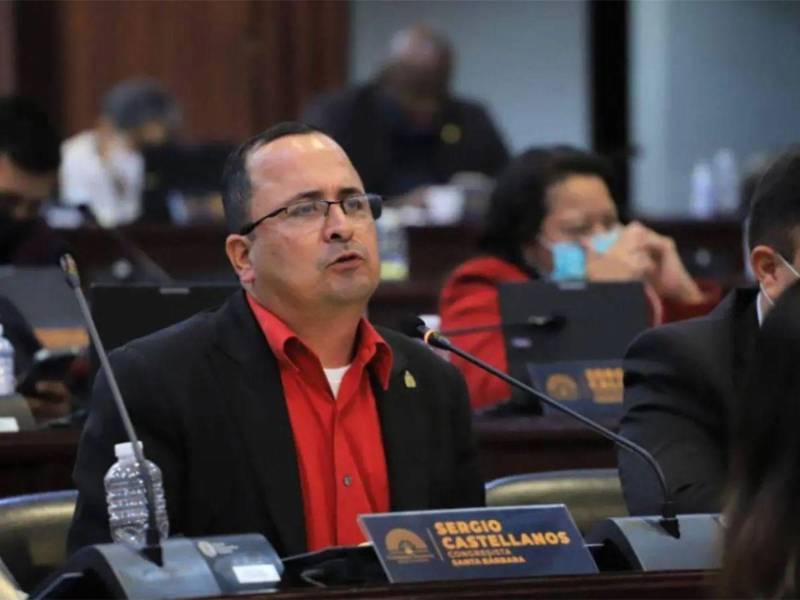Sergio Castellanos, diputado de la bancada del partido Libertad y Refundación (Libre).