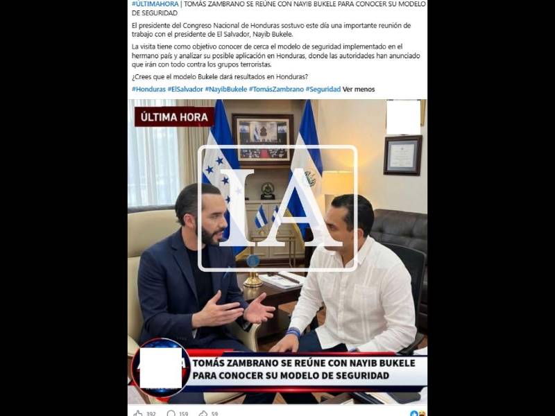 Captura de pantalla a una publicación de Facebook, hecha el 19 de octubre de 2026.