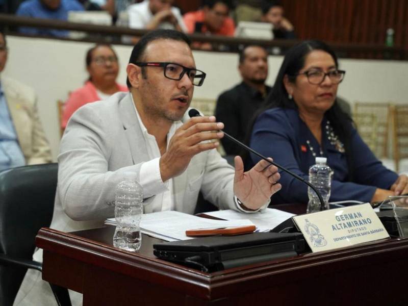Germán Altamirano, actual diputado del partido Libertad y Refundación (Libre).