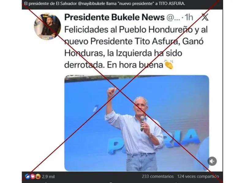 Captura de pantalla a una publicación de Facebook hecha el 2 de diciembre de 2025.