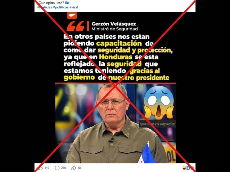 Captura de pantalla a una publicación de Facebook, hecha el 6 de octubre de 2026.