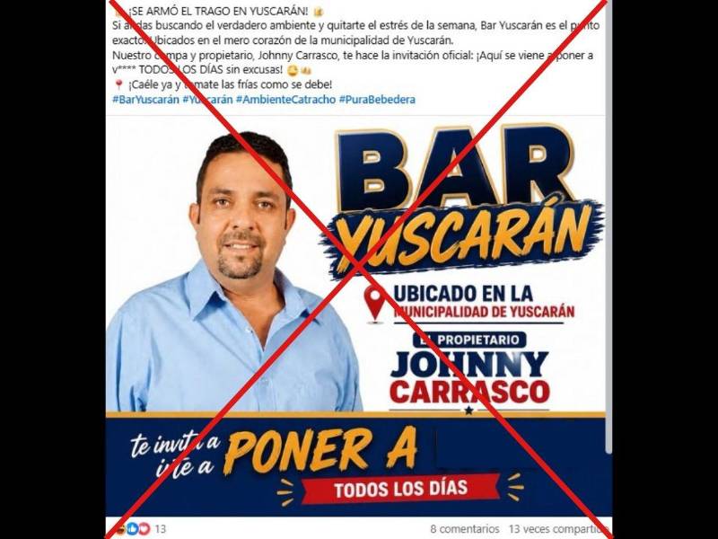 Captura de pantalla a una publicación de Facebook, hecha el 17 de julio de 2026.
