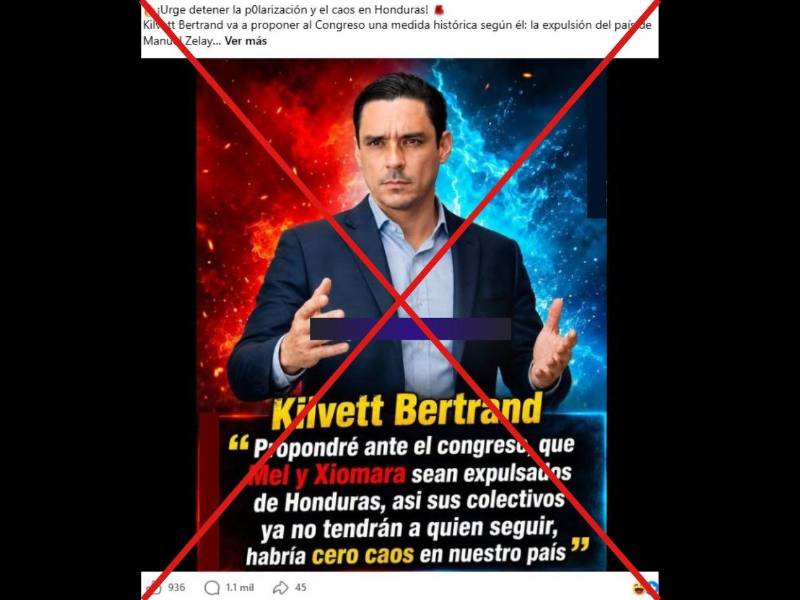 Captura de pantalla a una publicación de Facebook, hecha el 20 de agosto de 2026.