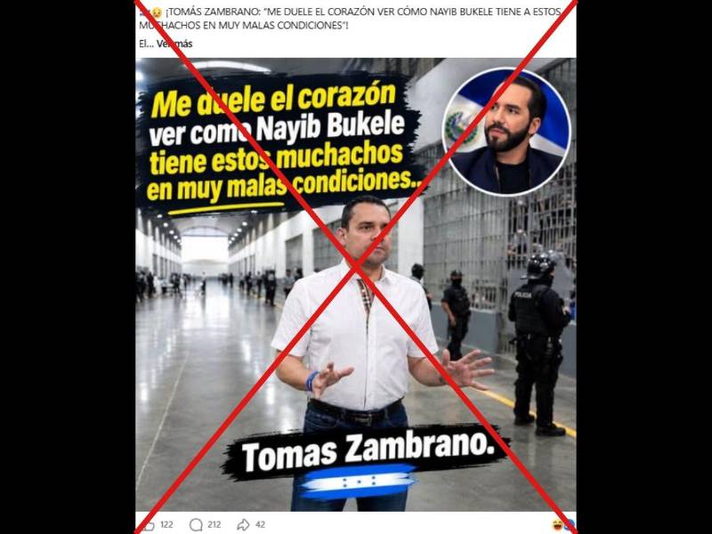 Captura de pantalla a una publicación de Facebook, hecha el 27 de octubre de 2026.