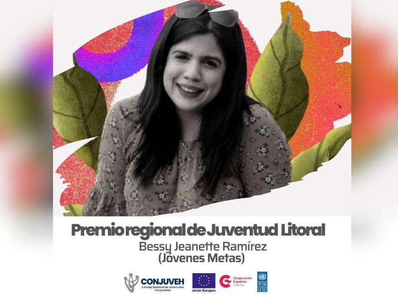 Bessy Ramírez, presidente de MUE, ganó en 2022 el Premio Regional de Juventud Litoral siendo parte de Jóvenes Metas, otra ONG beneficiada en este esquema.