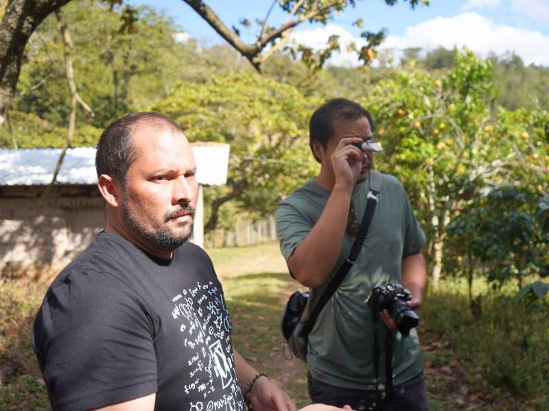 Miguel Girón, productor de cafés de especialidad de la Finca Las Alondras, en Lepaterique, Francisco Morazán.