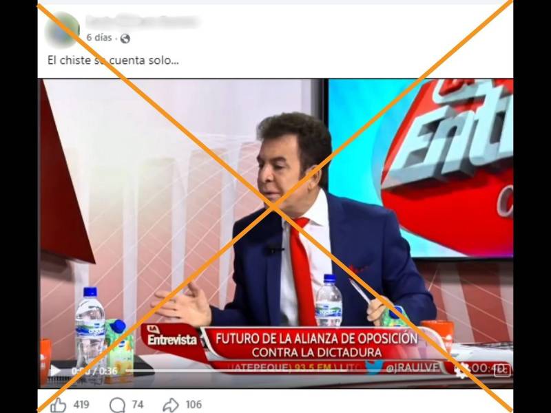 Captura de pantalla a una publicación de Facebook hecha el 19 de agosto de 2026.