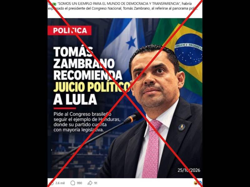 Captura de pantalla a una publicación de Facebook, hecha el 28 de octubre de 2026.