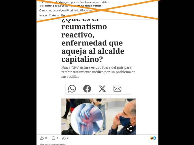 Captura de pantalla a una publicación de Facebook hecha el 12 de mayo de 2026.