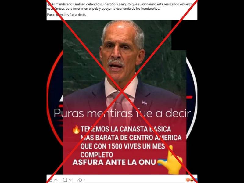 Captura de pantalla a una publicación de Facebook, hecha el 24 de septiembre de 2026.