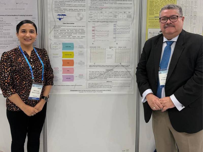 La participación de la Dra. Sofía Discua y el Dr. Lucas Zelaya en el Congreso Mundial de Audiología en Seúl representa un momento histórico para Honduras.