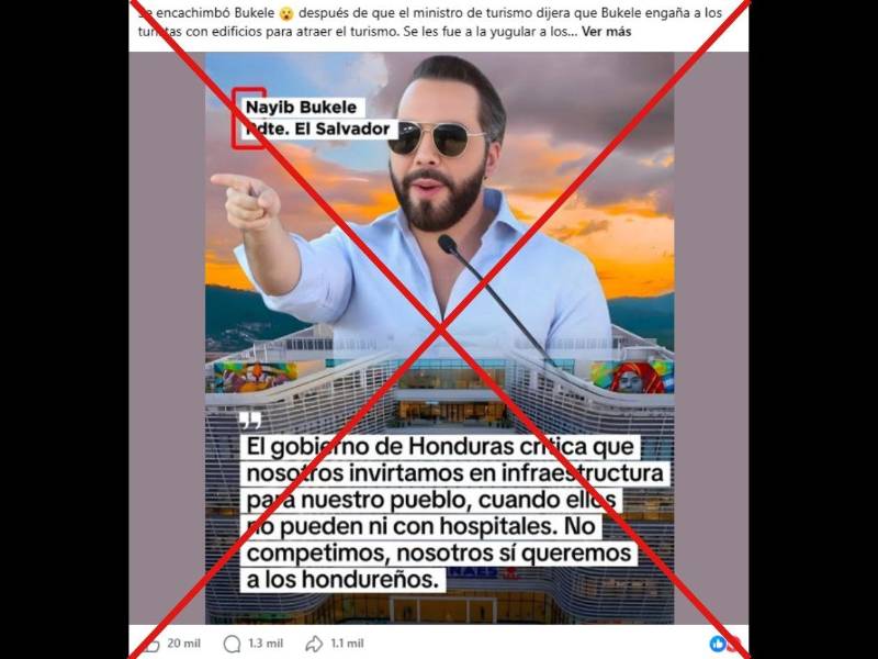 Captura de pantalla a una publicación de Facebook, hecha el 12 de octubre de 2026.