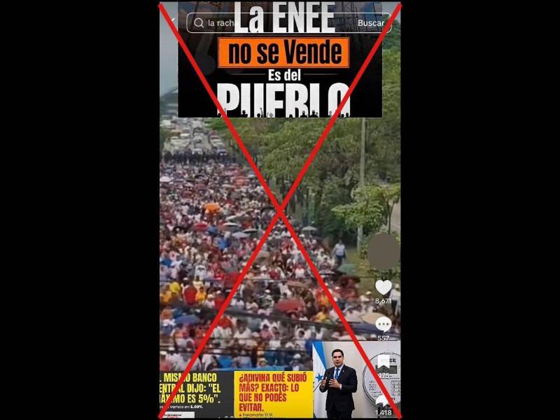 Captura de pantalla a una publicación de TikTok hecha el 15 de junio de 2026.