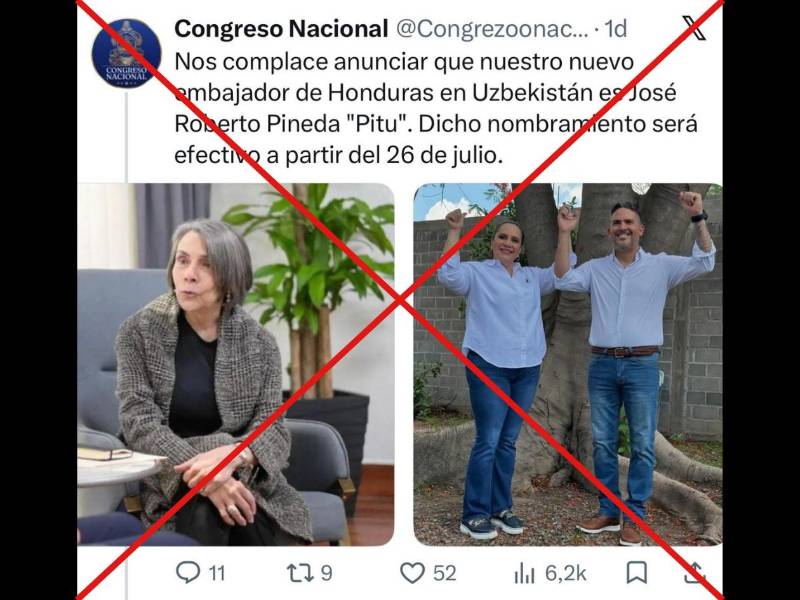 Captura de pantalla a una publicación de X hecha el 10 de julio de 2026.