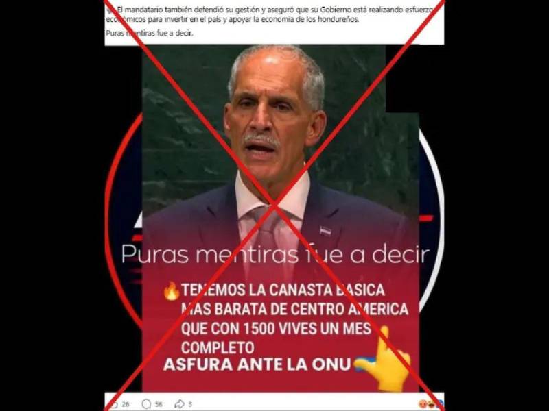 Captura de pantalla a una publicación de Facebook, hecha el 24 de septiembre de 2026.