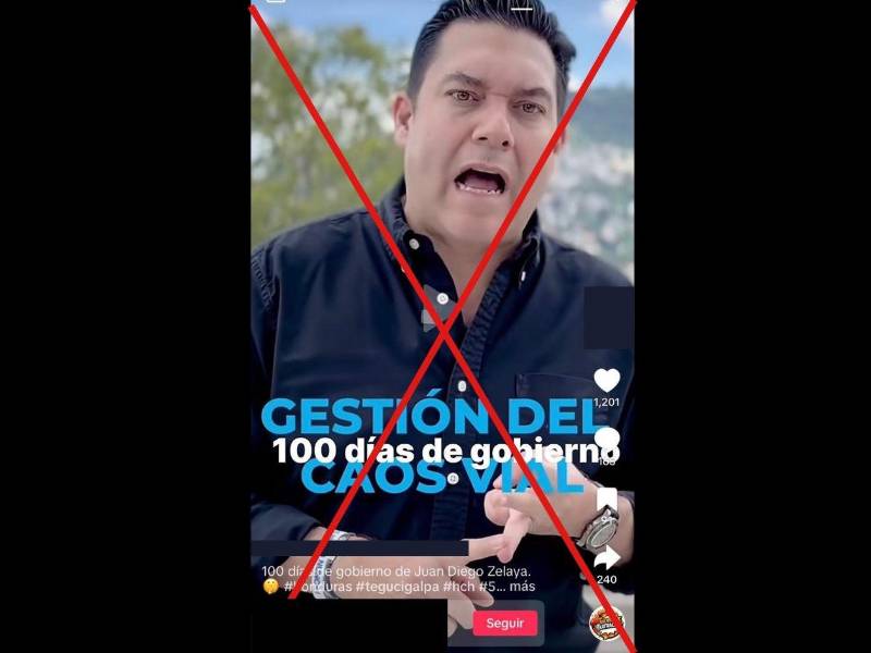 Captura de pantalla a una publicación de TikTok hecha el 6 de mayo de 2026