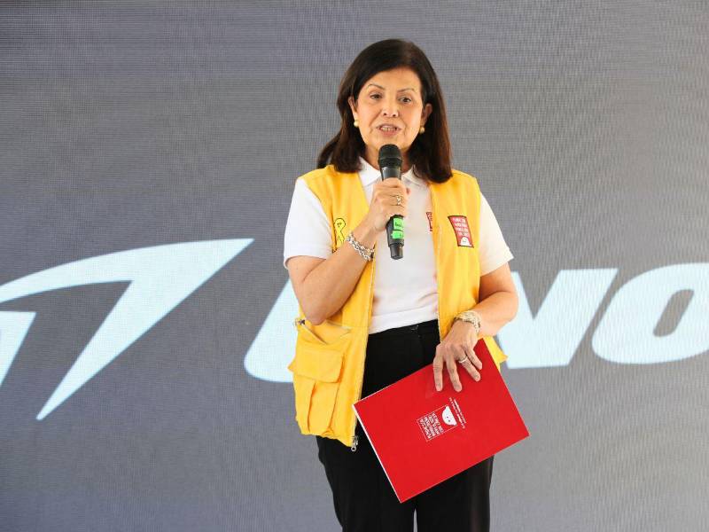 Nubia de Zúniga, presidenta de la Fundación Hondureña para el Niño con Cáncer, agradeció a UNO Gasolineras y a los hondureños que se sumaron a la campaña.