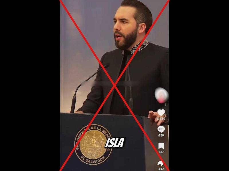 Captura de pantalla a una publicación de TikTok hecha el 22 de julio de 2026.