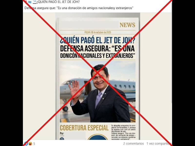 Captura de pantalla a una publicación de Facebook, hecha el 28 de julio de 2026.