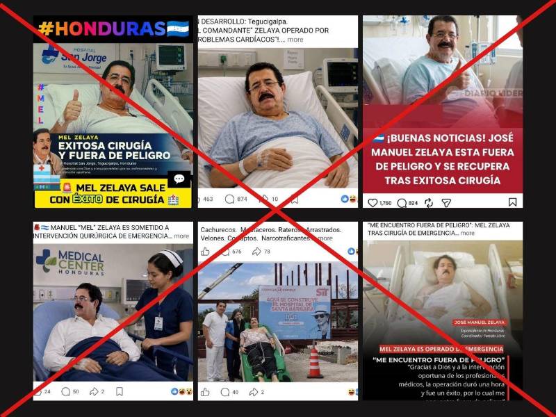Collage de capturas de pantalla en diferentes redes sociales, hecha el 7 de septiembre de 2026.