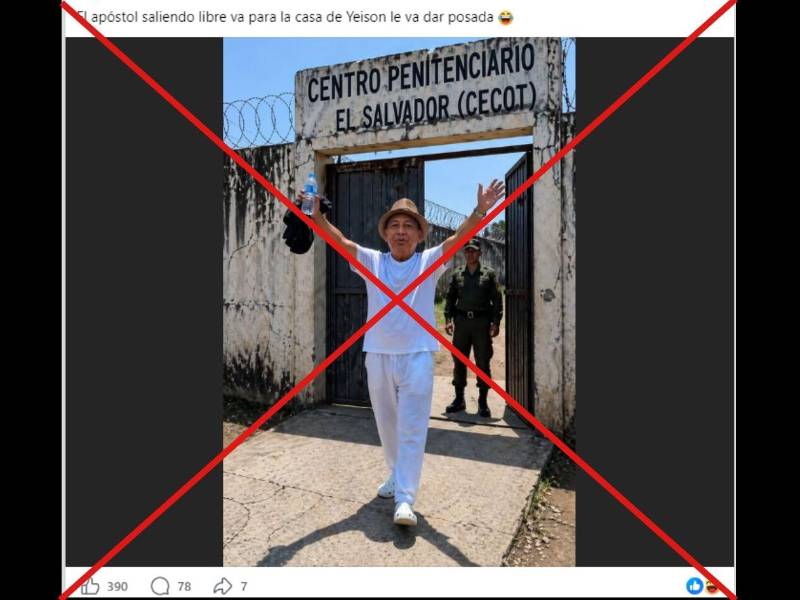 Captura de pantalla a una publicación de Facebook hecha el 24 de abril de 2026.