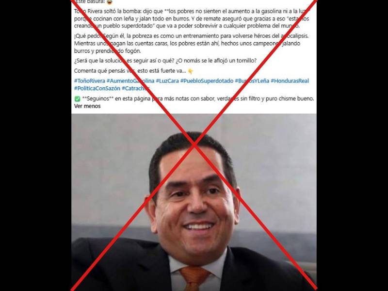 Captura de pantalla de una publicación de Facebook, hecha el 9 de julio de 2026.