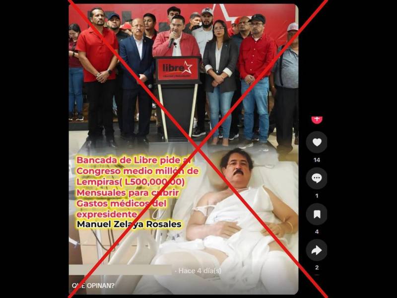Captura de pantalla a una publicación de TikTok, hecha el 13 de octubre de 2026.