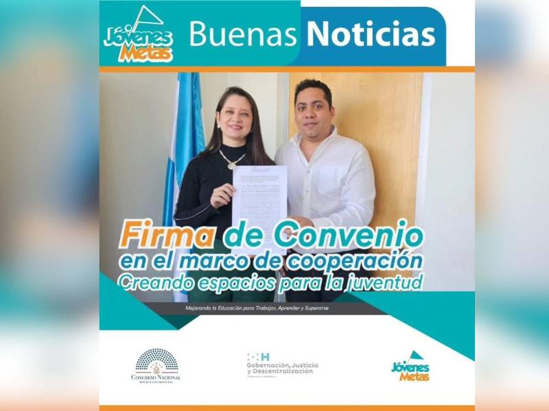 Además de Sedesol y Gobernación, Jóvenes Metas ha firmado convenios con el Congreso Nacional de Luis Redondo.