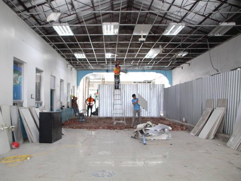 La obra se proyecta concluir en la última semana del mes de noviembre, ya está en su fase final.