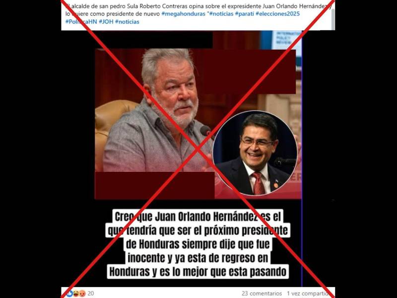 Captura de pantalla a una publicación de Facebook, hecha el 29 de julio de 2026.